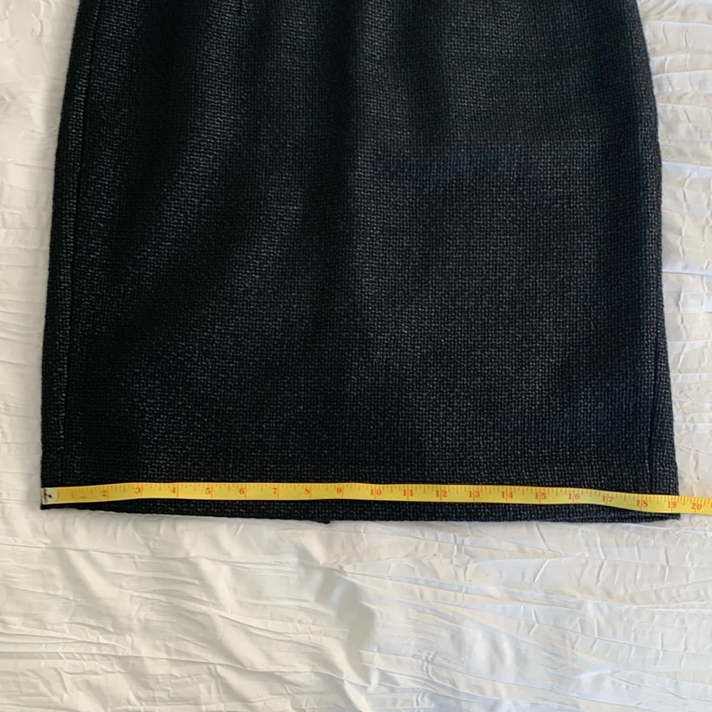 BANANA REPUBLIC Women’s‎ Skirt Black Pebble Textured Leather-Look Sheen Lined 8 - Picture 14 of 15
